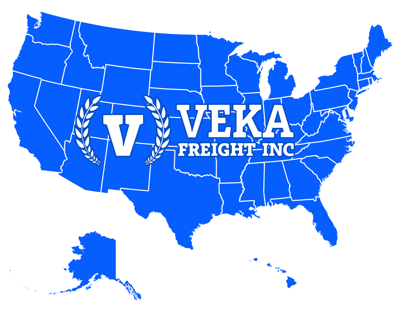 US map - Veka freight